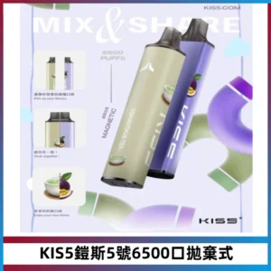 KIS5鎧斯5號一次性6500口磁吸式拋棄式電子煙#自由混搭#
