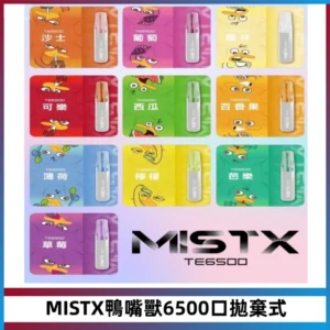 MISTX TE鴨嘴獸6500 Puffs抛棄式一次性抛棄式電子煙